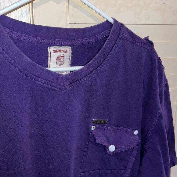 Smoke rise, vintage look short sleeve shirt, size 2 XL - Picture 3 of 5